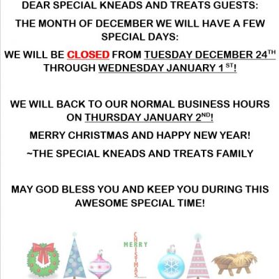 Christmas and New Year Hours!