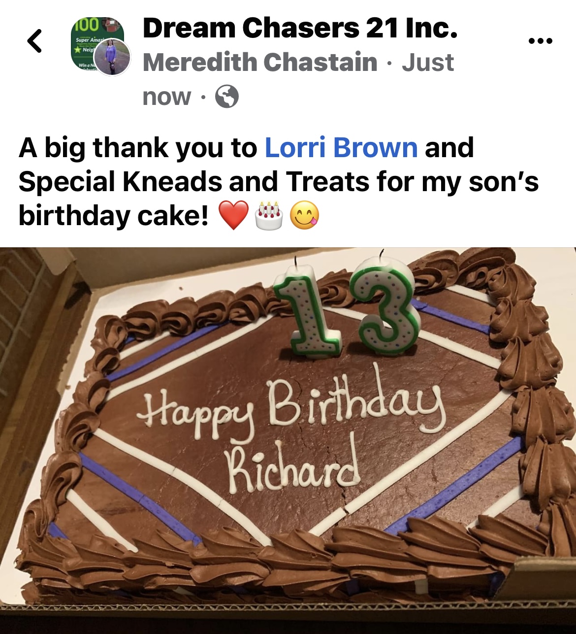 Big Thanks! Cake Design