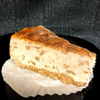 Maple sweetness and a walnut crunch, all in one cheesecake.