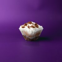 A brownie Boo Boo cookie cupcake, topped with vanilla buttercream, and finished with crumbled Boo Boo cookie! Brookie cupcake