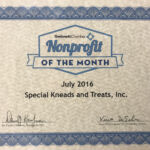 Gwinnett Chamber Nonprofit of the Month July 2016, Special Kneads and Treats, Inc. Dr. Daniel J. Kaufman, President & CEO, Vince DeSilva, Senior VP, Membership Services